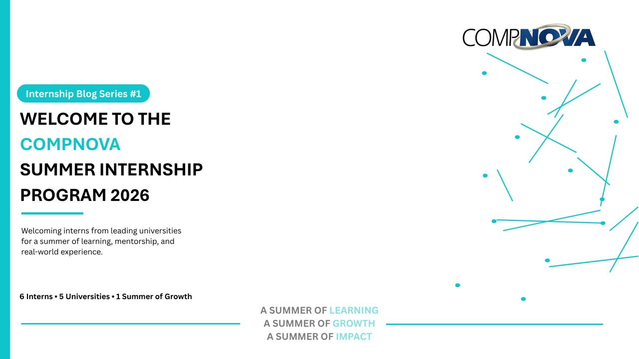 Welcome to the CompNova Summer Internship Program 2026